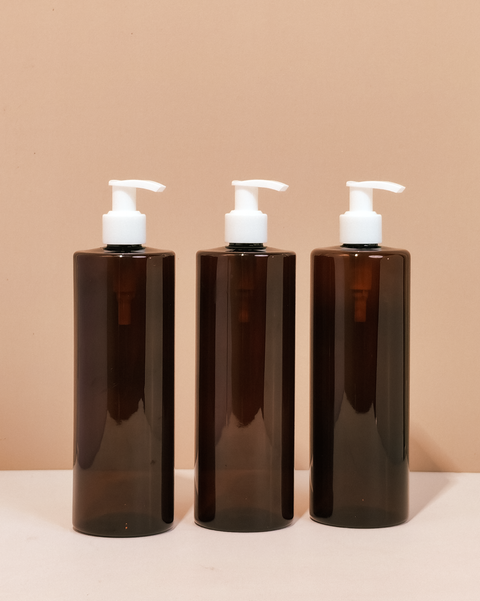 500Ml Tall Pet Bottle With Old White Lotion Pump
