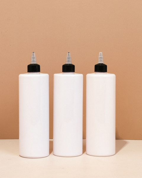 500Ml Tall Pet Bottle With Black Applicator With Clear Top