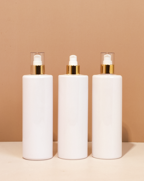 500Ml Tall Pet Bottle With Gold Treatment Pump