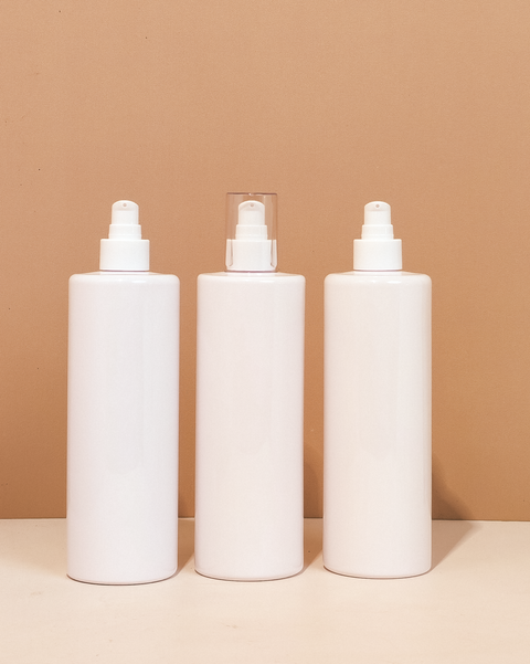 500Ml Tall Pet Bottle With White Treatment Pump
