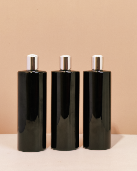 500Ml Tall Pet Bottle With Silver Press Cap