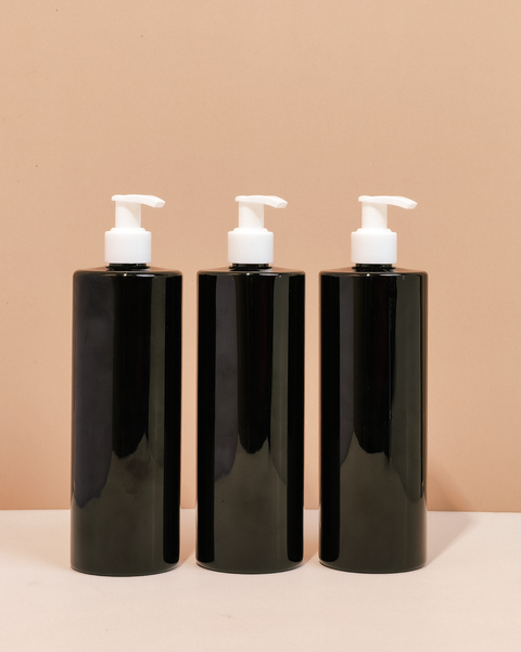 500Ml Tall Pet Bottle With Old White Lotion Pump