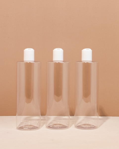 500Ml Tall Pet Bottle With White Press Cap