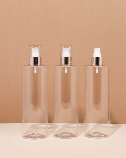 500Ml Tall Pet Bottle With Silver Treatment Pump