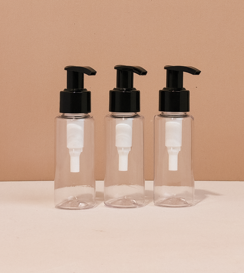 60Ml Pet Bottle With Old Black Lotion Pump