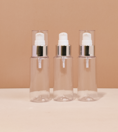 60Ml Pet Bottle With Silver Treatment Pump