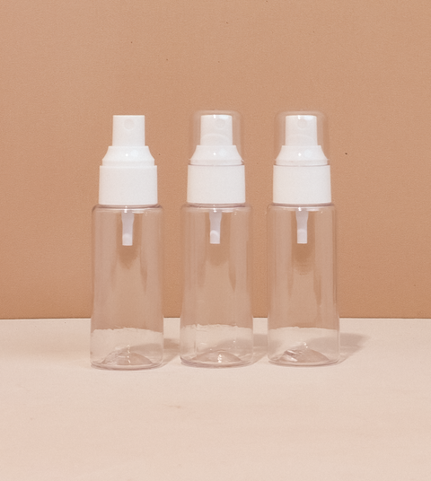 60Ml Pet Bottle With White Mist Sprayer