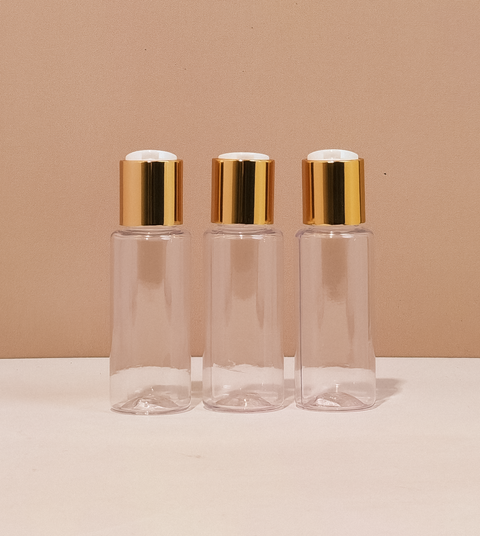 60Ml Pet Bottle With Gold Press Cap