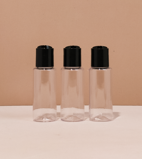 60Ml Pet Bottle With Black Press Cap