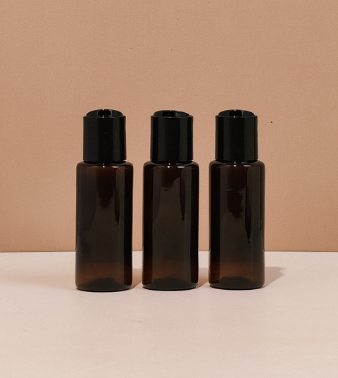 60Ml Pet Bottle With Black Press Cap