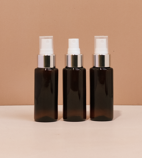 60Ml Pet Bottle With Silver Mist Sprayer