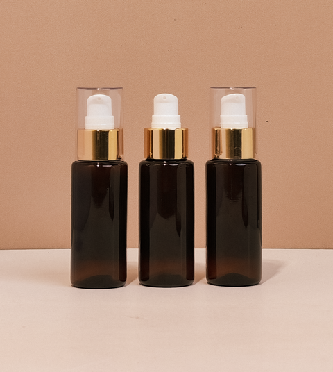 60Ml Pet Bottle With Gold Treatment Pump