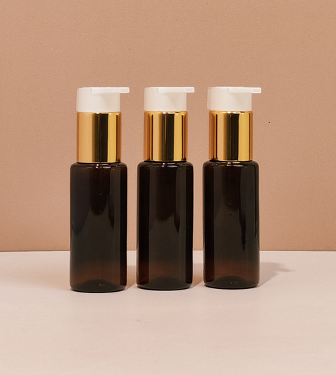 60Ml Pet Bottle With New Gold White Lotion Pump