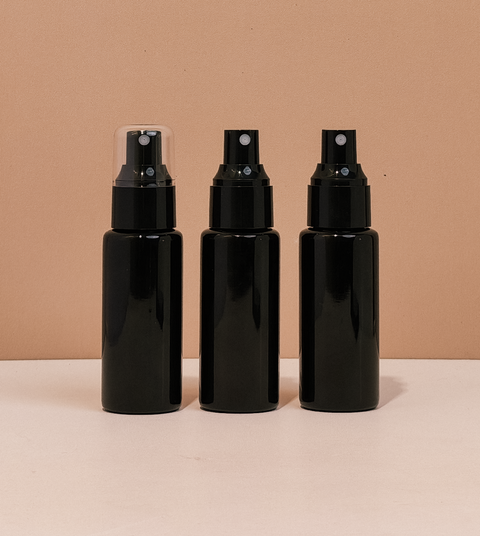 60Ml Pet Bottle With Black Mist Sprayer