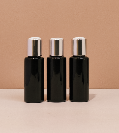 60Ml Pet Bottle With Silver Press Cap
