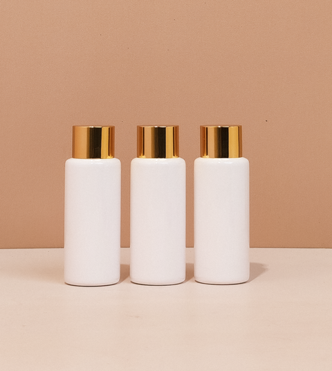 60Ml Pet Bottle With Gold Shiny Screw Cap