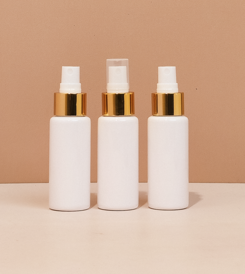 60Ml Pet Bottle With Gold Mist Sprayer