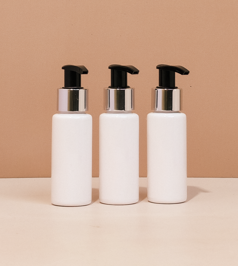 60Ml Pet Bottle With Silver Black Lotion Pump