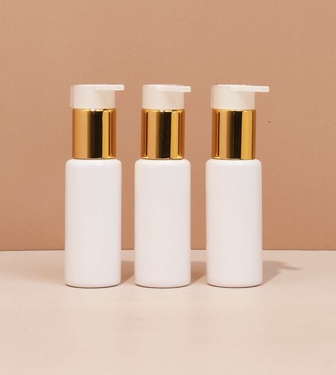 60Ml Pet Bottle With New Gold White Lotion Pump