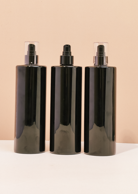 500Ml Tall Pet Bottle With Black Treatment Pump