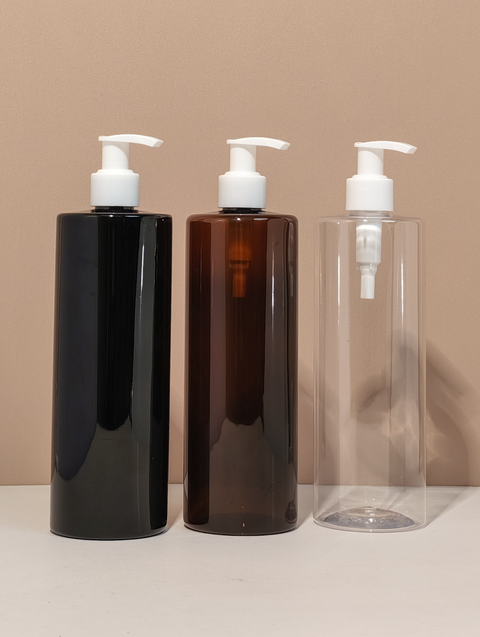 500Ml Tall Pet Bottle With Old White Lotion Pump