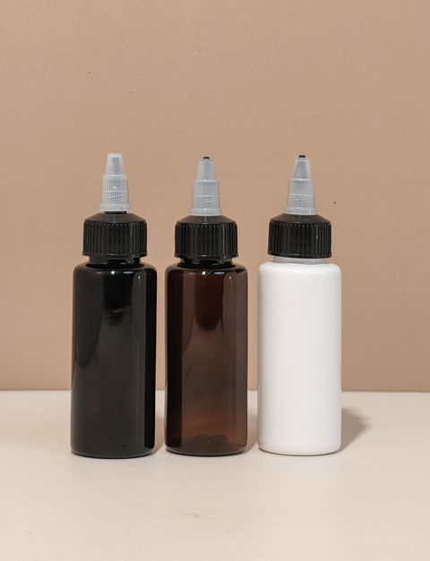 60Ml Pet Bottle With Black Applicator With Clear Top