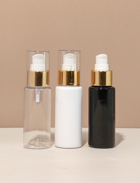 60Ml Pet Bottle With Gold Treatment Pump