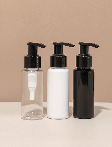 60Ml Pet Bottle With Old Gold Black Lotion Pump