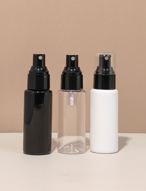 60Ml Pet Bottle With Black Mist Sprayer
