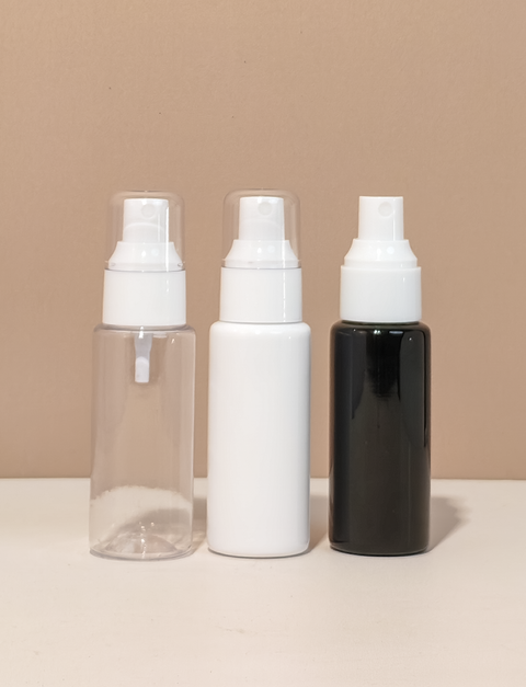 60Ml Pet Bottle With White Mist Sprayer