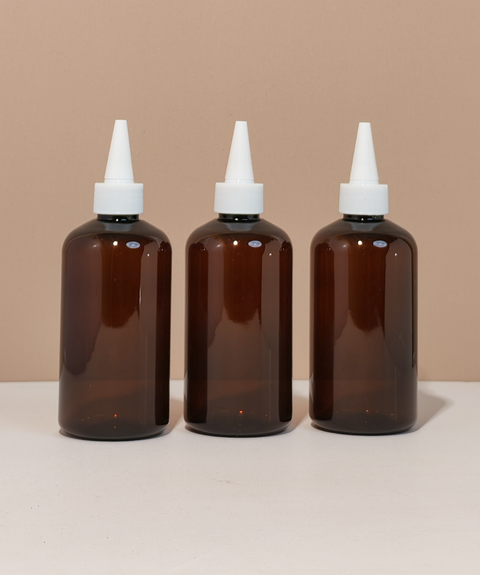 250Ml Short Pet Bottle With White Applicator