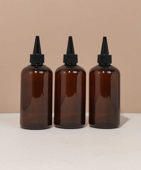 250Ml Short Pet Bottle With Black Applicator