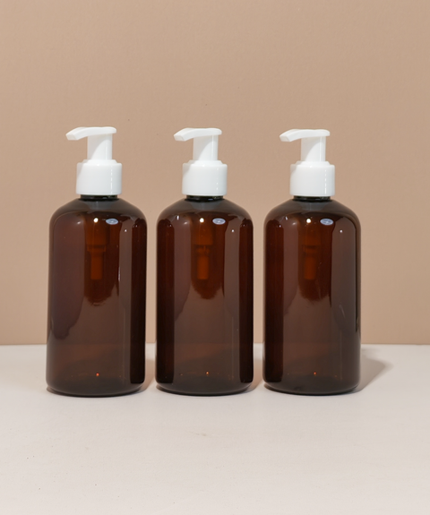 250Ml Short Pet Bottle With Old White Lotion Pump