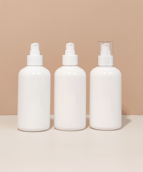 250Ml Short Pet Bottle With White Treatment Pump