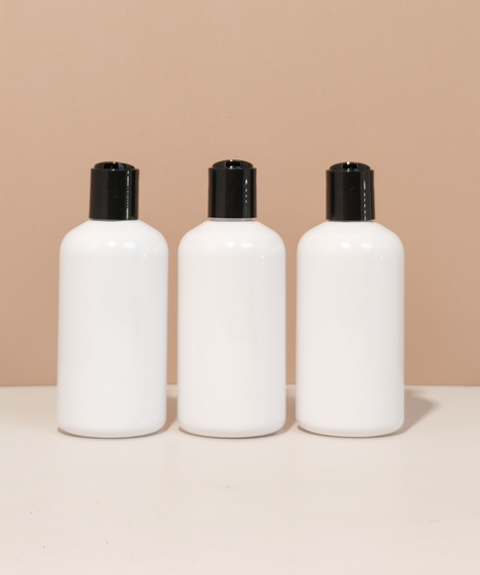 250Ml Short Pet Bottle With Black Press Cap