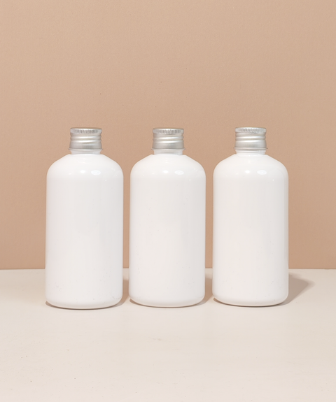 250ml Short Pet Bottle with Silver Aluminium Screw Cap