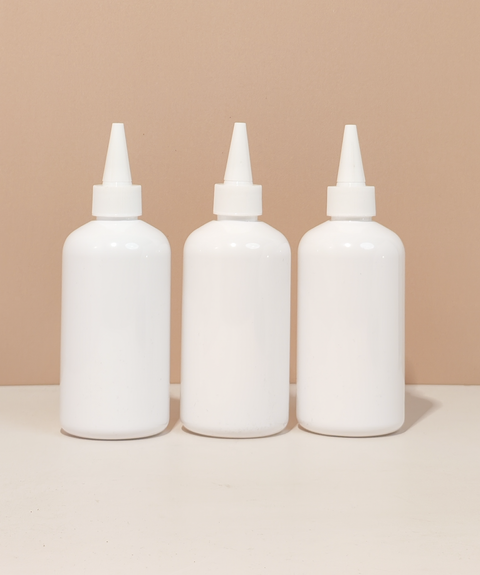 250Ml Short Pet Bottle With White Applicator