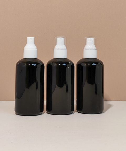 250Ml Short Pet Bottle With White Mist Spray