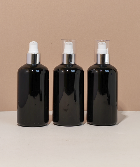 250Ml Short Pet Bottle With Silver Treatment Pump