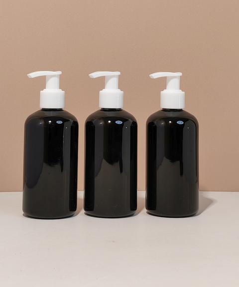 250Ml Short Pet Bottle With Old White Lotion Pump