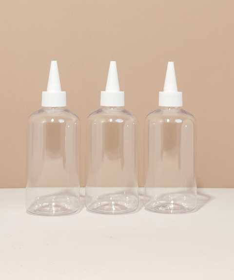 250Ml Short Pet Bottle With White Applicator