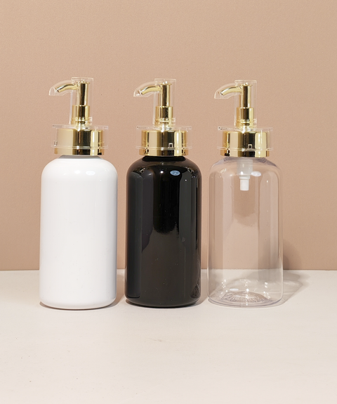 250ml Short Pet Bottle with Electroplated Pump