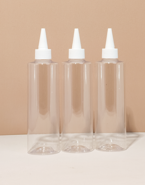 250Ml Tall Pet Bottle With White Applicator