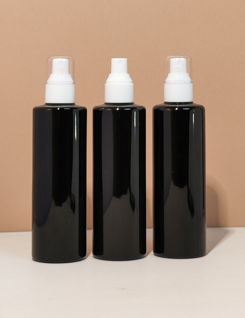 250Ml Tall Pet Bottle With White Mist Spray