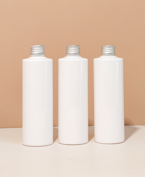 250ml Tall Pet Bottle with Silver Aluminium Screw Cap