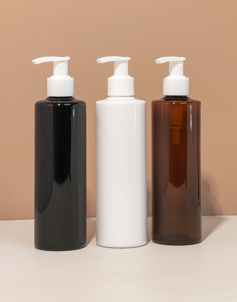 250Ml Tall Pet Bottle With Old White Lotion Pump