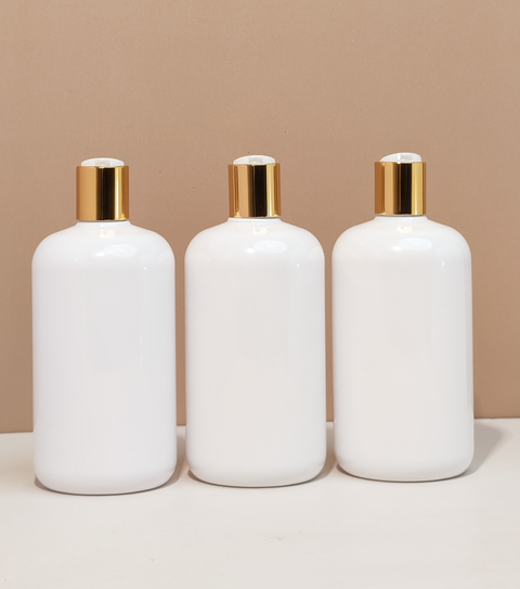 500Ml Short Pet Bottle With Gold Press Cap
