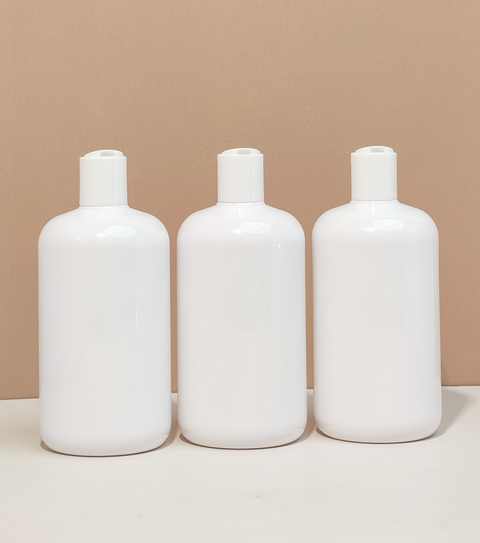 500Ml Short Pet Bottle With White Press Cap