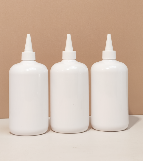500Ml Short Pet Bottle With White Applicator