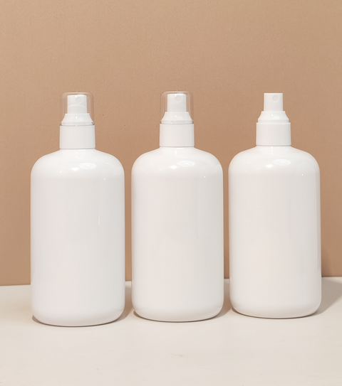 500Ml Short Pet Bottle With White Mist Spray